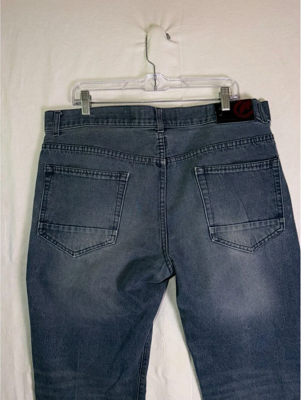 Ecko Unltd Men’s Slim Straight Jeans Size 36 Blue Denim Raw Since 1972